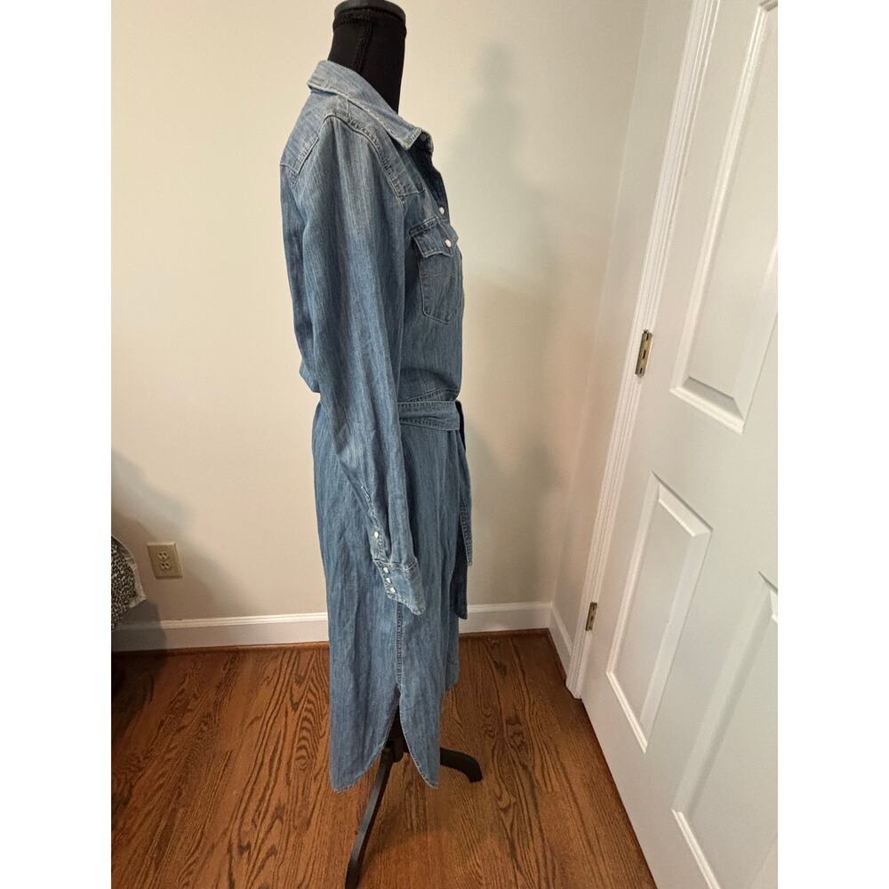 Ralph Lauren Western Denim Shirt Dress - Picture 5 of 8